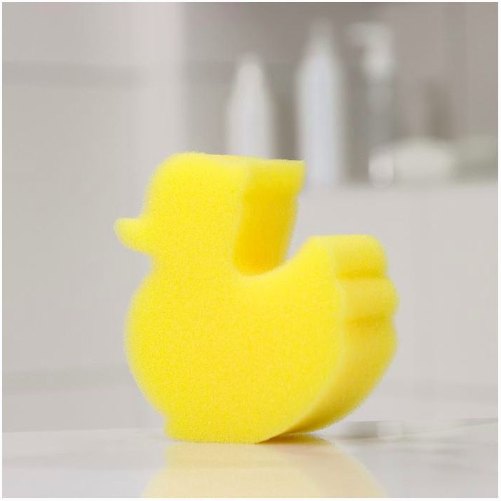 № 7662715 Губка для тела детская «Утенок», 9?9 см