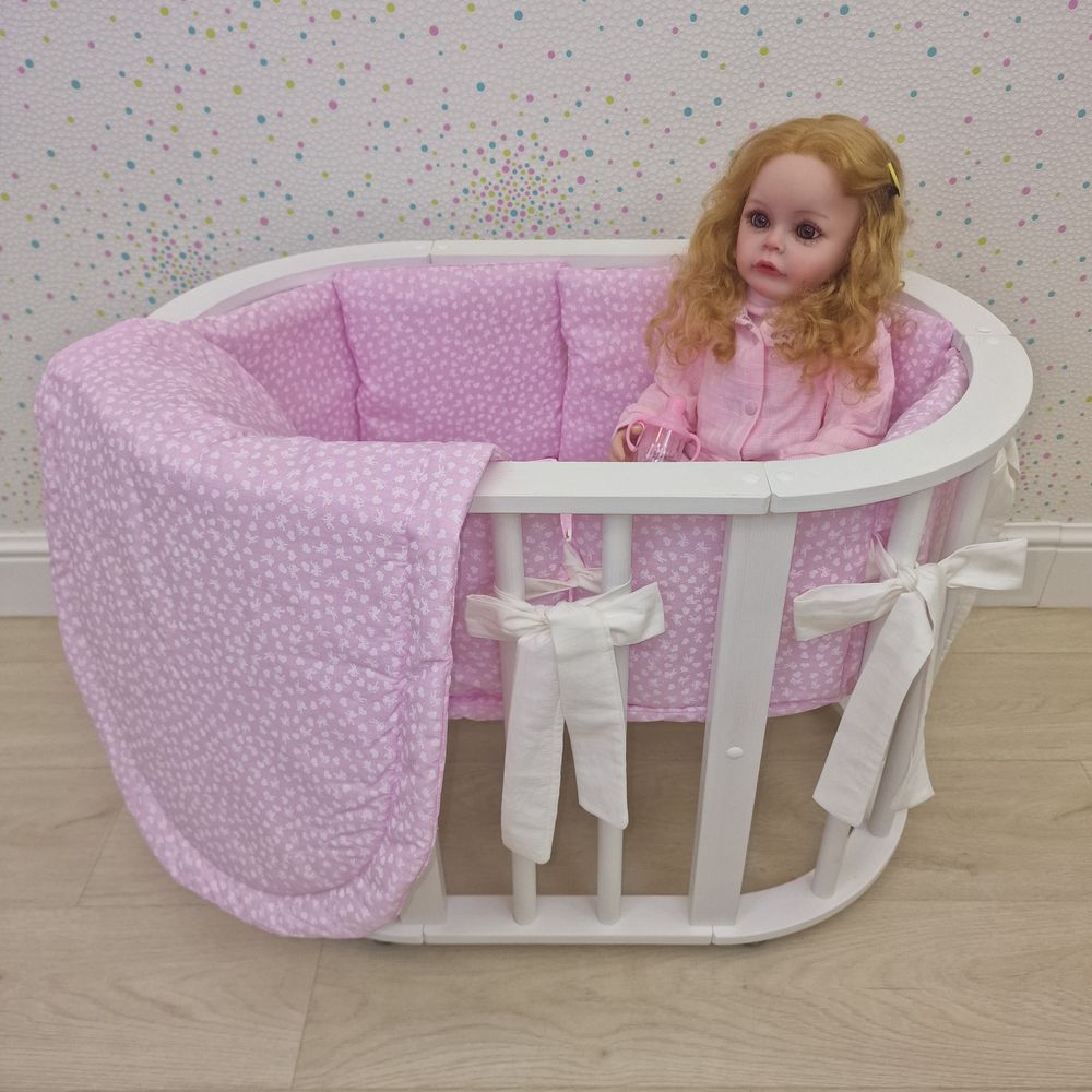 Пеленка для новорожденного с кружевами (бязь) артикул анонс КуклКПБ3_59