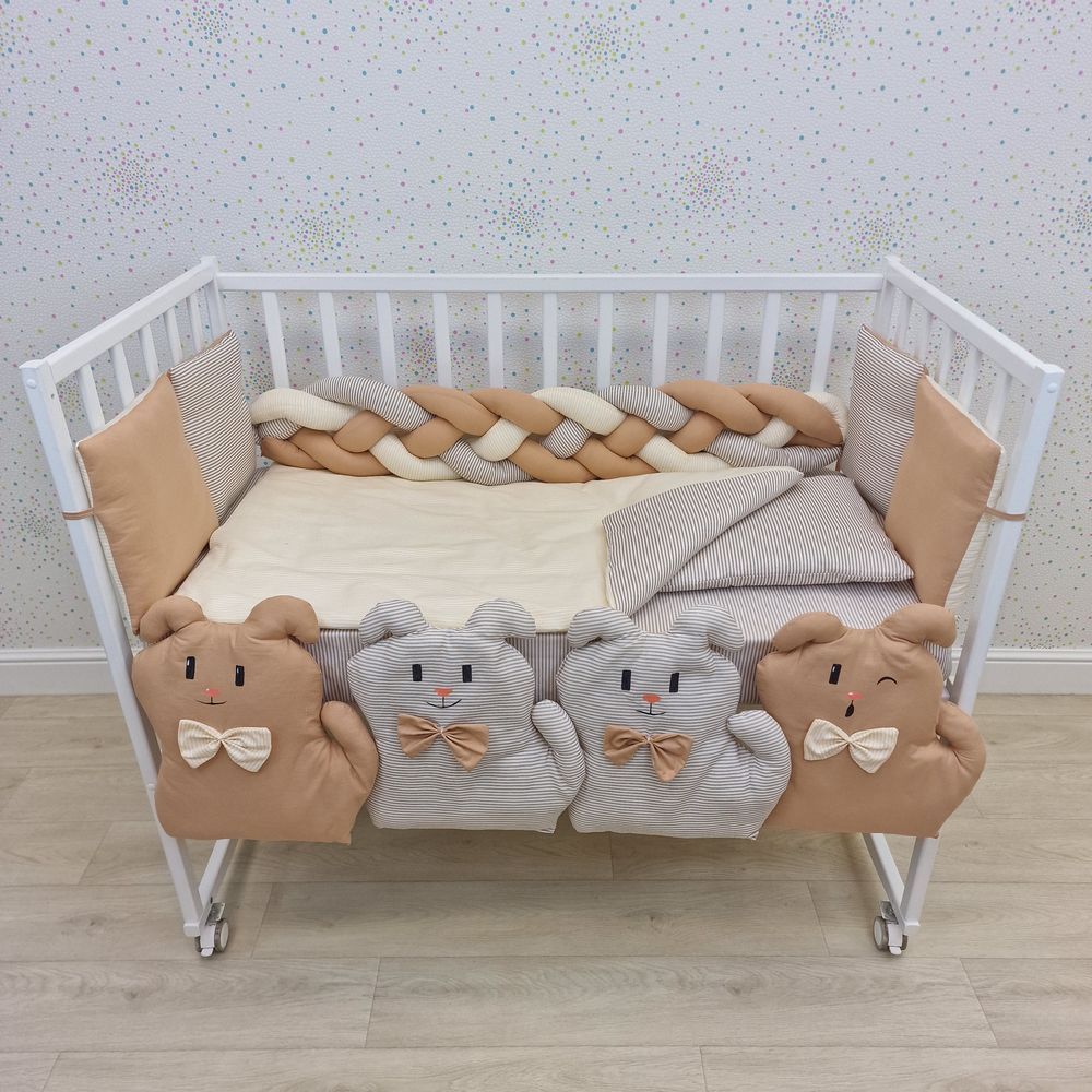 КПБ 15 пр (балдахин + борт + пододеяльник + одеяло + наволочка + подушка + простынь (бязь) артикул анонс 1175-0-1_05