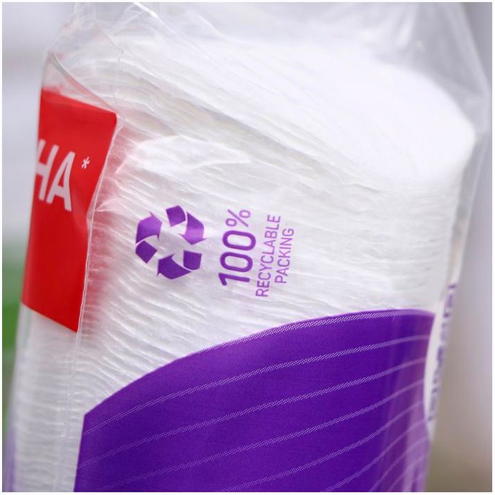 Картинка Ватные диски Lure для снятия макияжа и маникюра, 120 шт. (№1386042) от магазина Мир детей Товары для Новорожденных