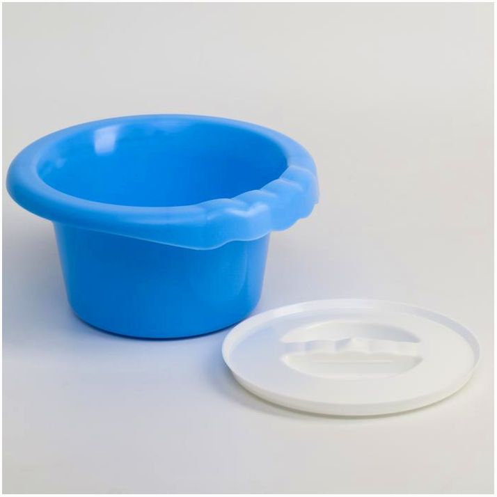 № 6537466 Горшок детский с крышкой, цвет МИКС, 2,3 л.