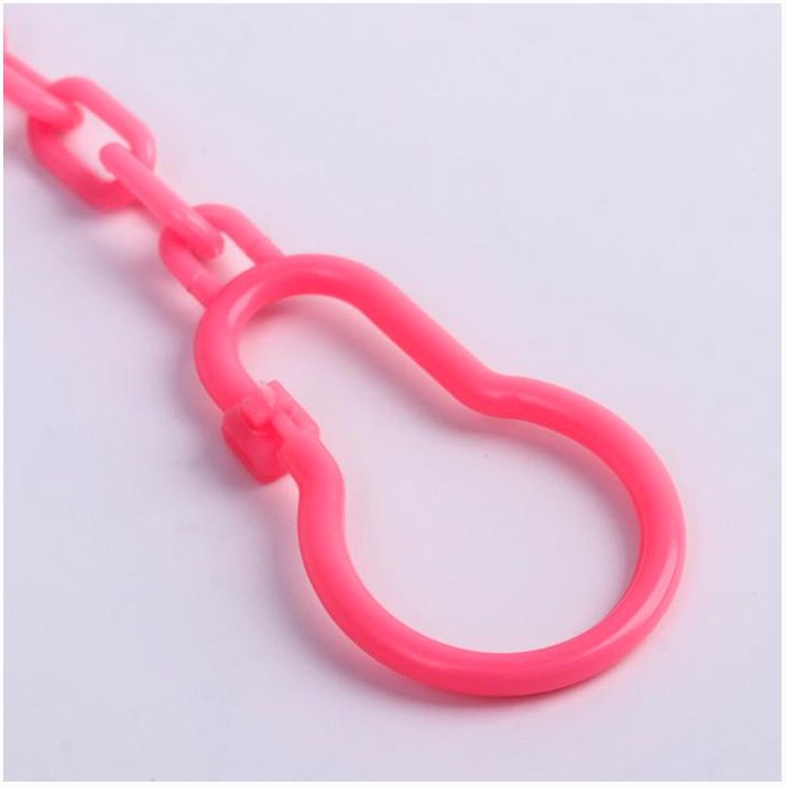 Картинка Держатель для соски - пустышки «Кошечка», на цепочке, цвет розовый (№4770908) от магазина Мир детей Товары для Новорожденных