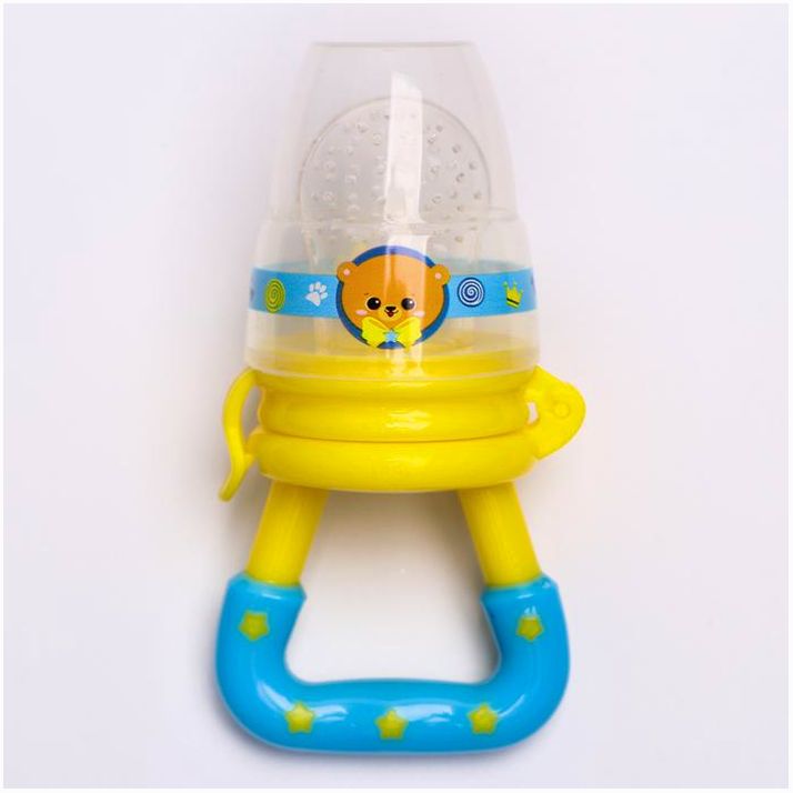 № 4982288 Ниблер для прикорма с силиконовой сеточкой «Мишка принц»