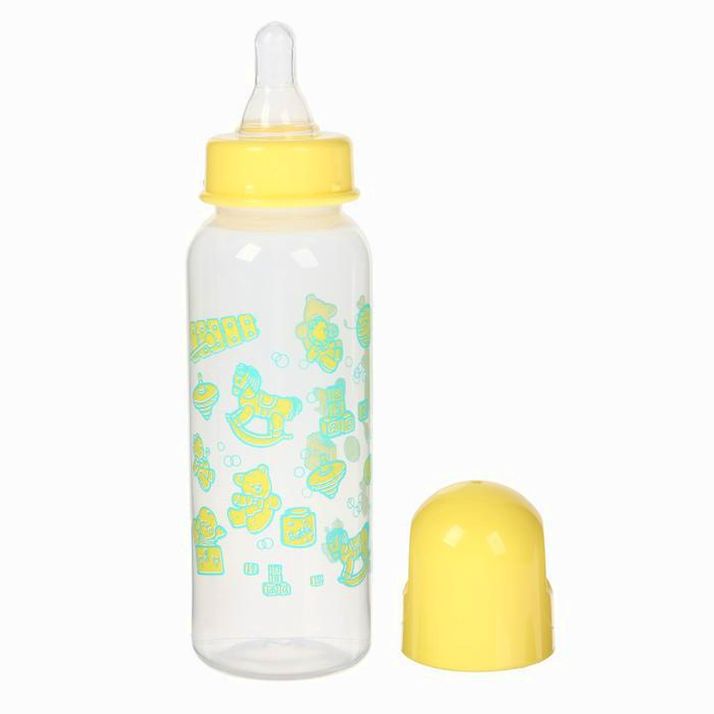 № 2296025 Бутылочка для кормления, 250 мл, от 0 мес., цвета МИКС