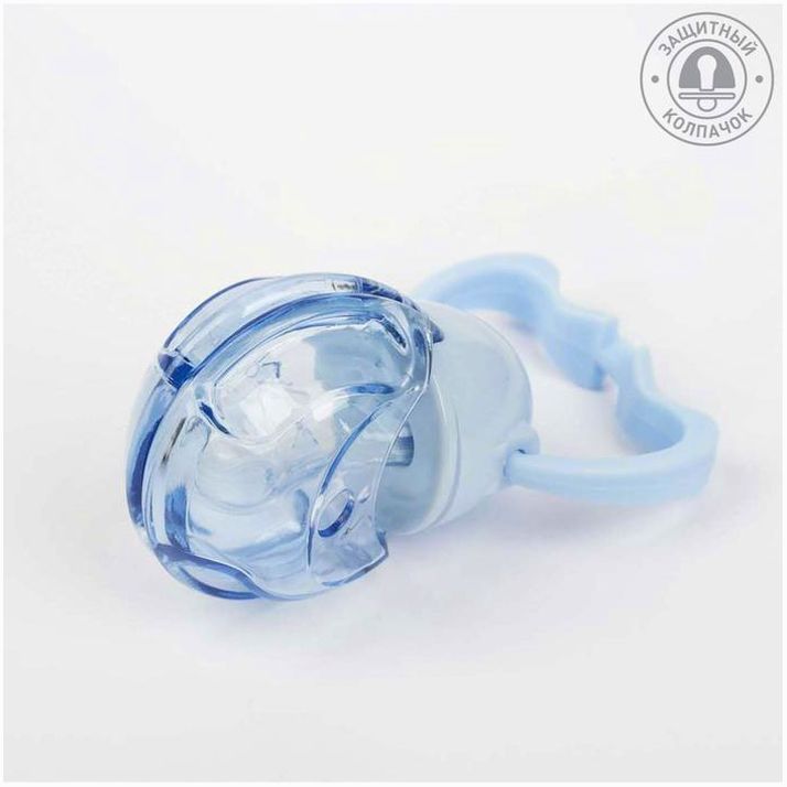 Картинка Пустышка самозакрывающаяся, ортодонтическая + 6 мес., цвет МИКС (№1603740) от магазина Мир детей Товары для Новорожденных