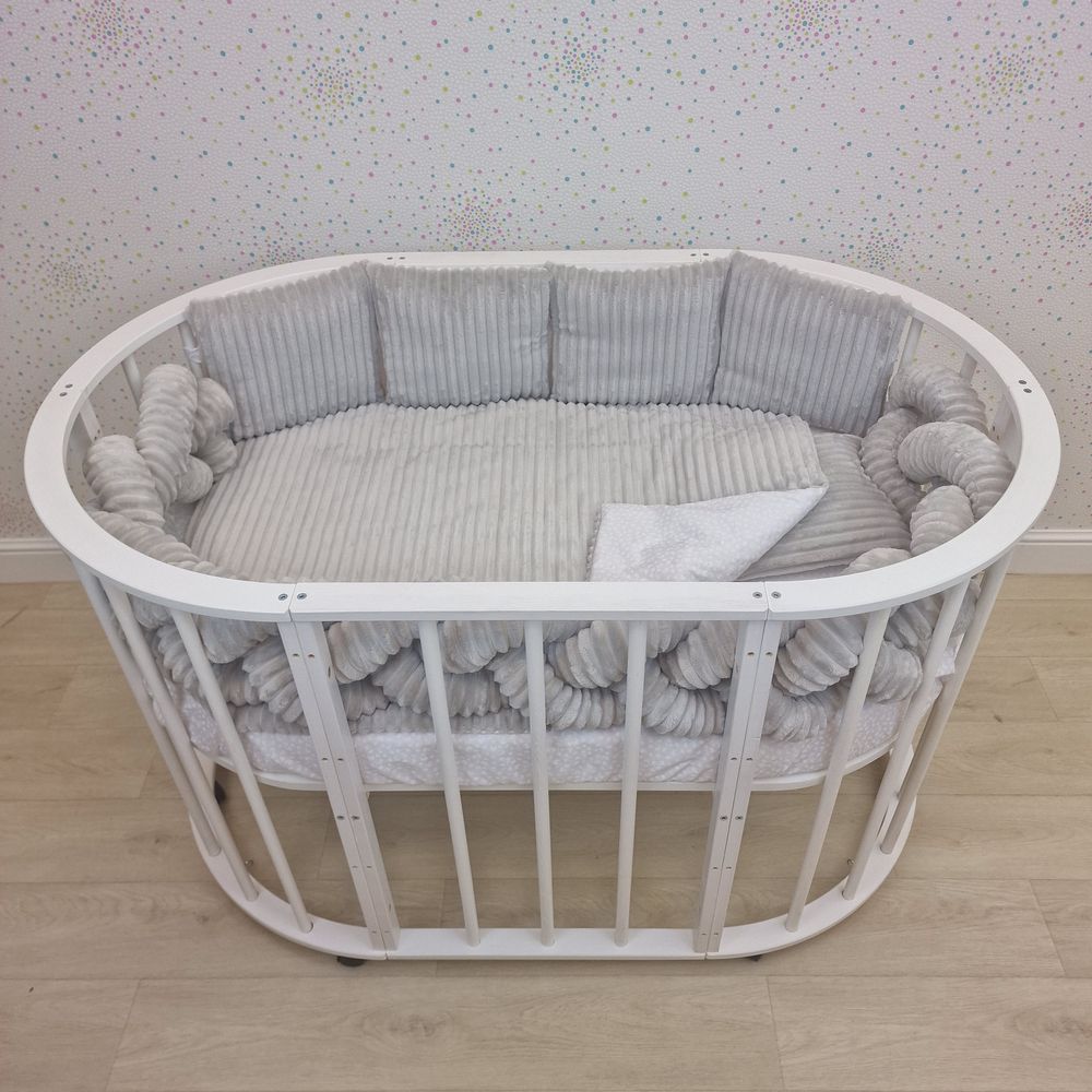 КПБ 9 пр (борт + пододеяльник + одеяло + подушка + простынь + (плюш/бязь) коса артикул анонс 1164-0-1бб_08