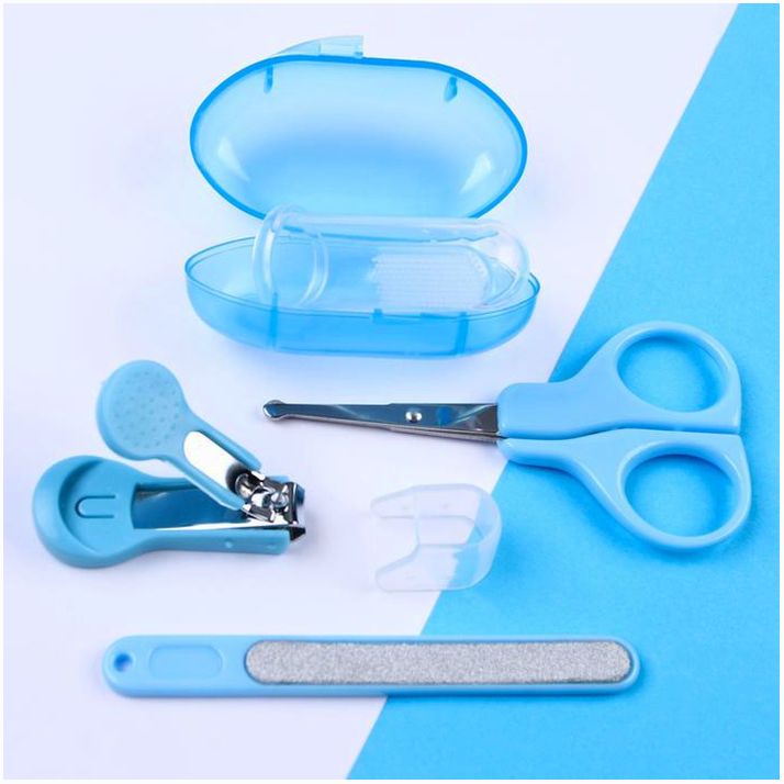 № 3893567 Набор маникюрный детский «Для Малыша», 4 предмета: ножнички, книпсер, пилочка, щётка