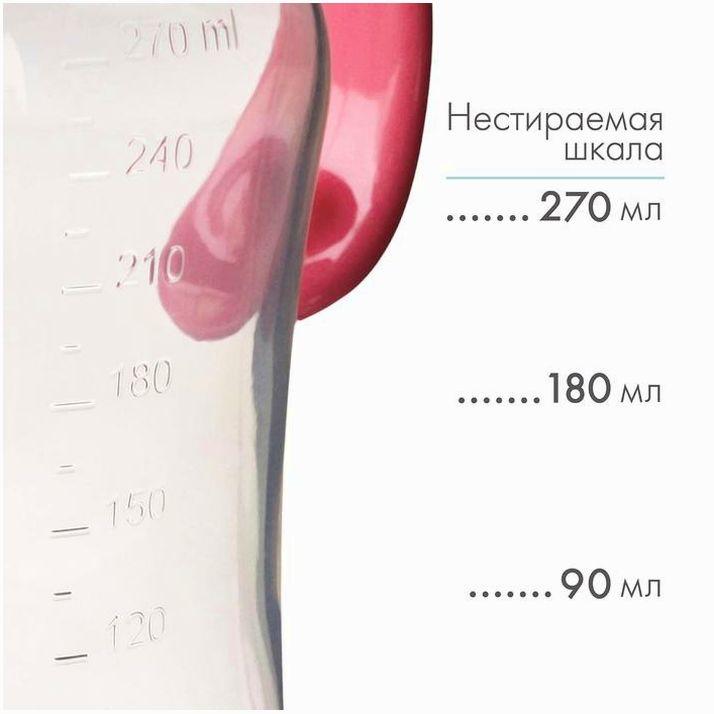 Картинка Поильник - непроливайка с силиконовым носиком, 270 мл, сиреневый/розовый (№9269316) от магазина Мир детей Товары для Новорожденных