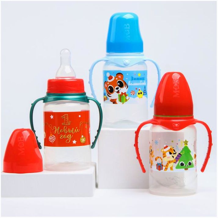 № 6858656 Бутылочка для кормления «Сказочная радость» 150 мл, цвет МИКС