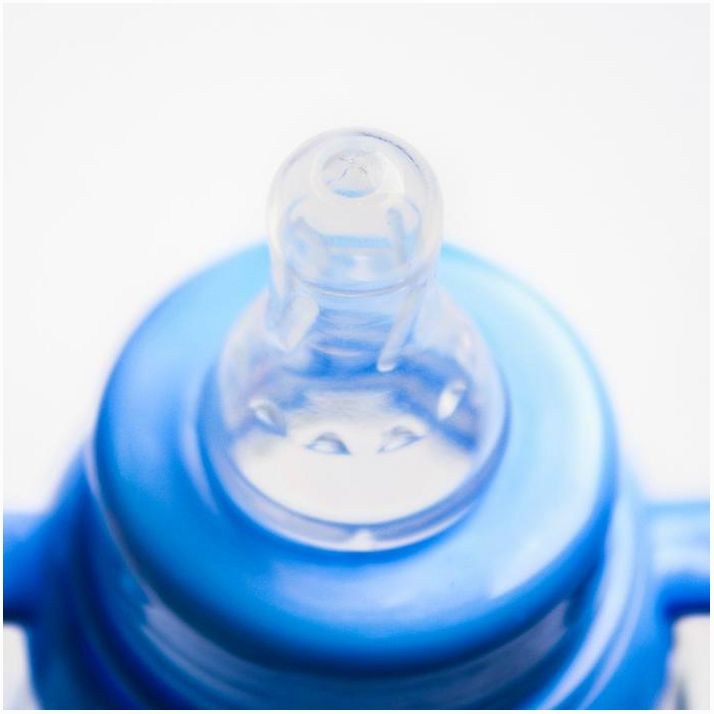 Картинка Бутылочка для кормления 260 мл., стекло, с ручками, цвет МИКС (№4477266) от магазина Мир детей Товары для Новорожденных