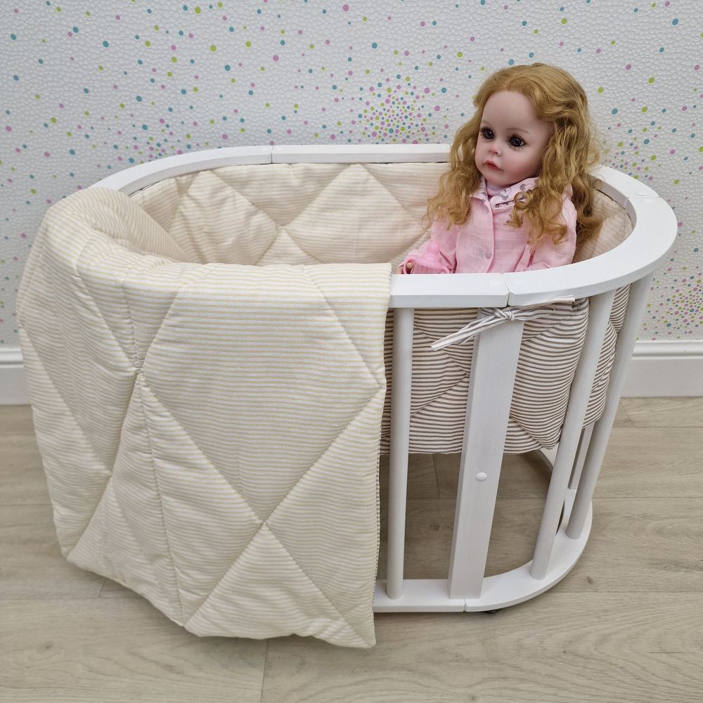 Пеленка для новорожденного с кружевами (бязь) артикул анонс КуклКПБ5_35