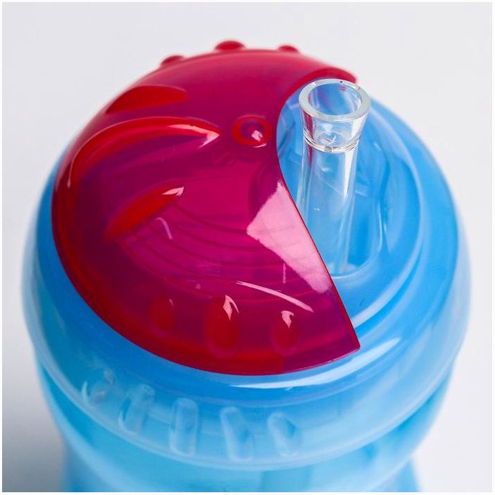 Картинка Поильник детский с трубочкой, 340 мл, цвета МИКС (№2586898) от магазина Мир детей Товары для Новорожденных