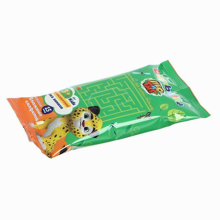 № 3726214 Влажные салфетки Bambolina, детские, без запаха, 15 шт.