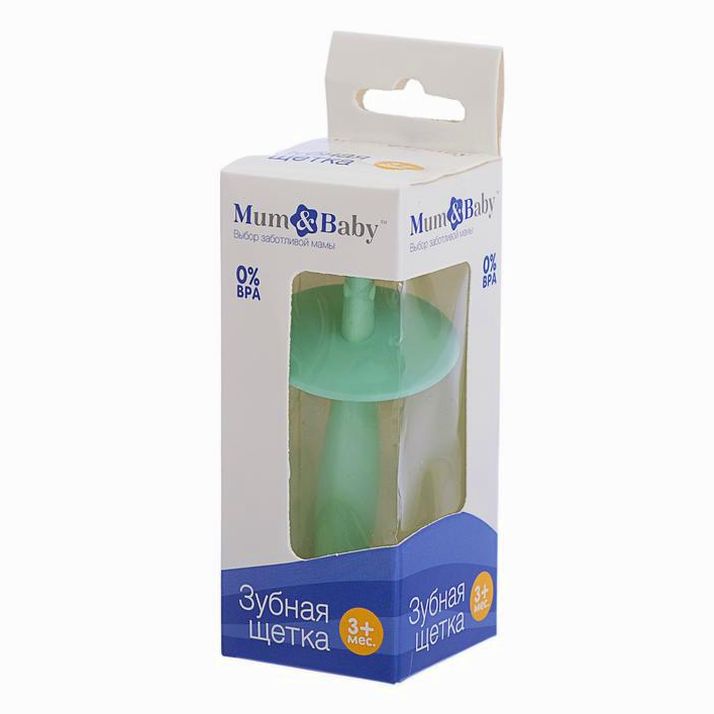 Картинка Зубная щётка детская, на присоске, с ограничителем, цвет МИКС (№3489234) от магазина Мир детей Товары для Новорожденных