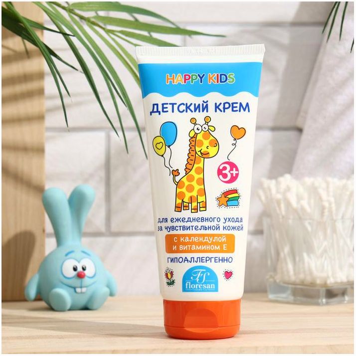 Картинка Крем детский, гипоаллергенный Floresan "с Экстрактом  календулы и витамином Е " 200мл (№6883735) от магазина Мир детей Товары для Новорожденных