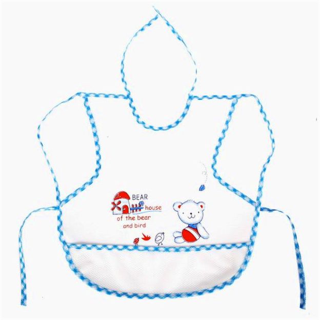 № 1038Б Нагрудник (1 сторона - махра, 2 сторона - клеенка)