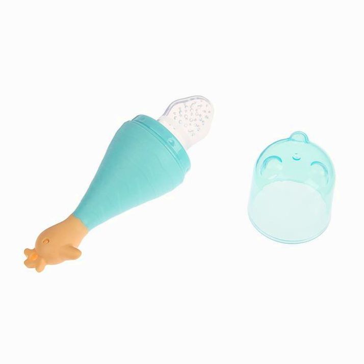 № 3805552 Изделие для прикорма с силиконовой сеточкой, с держателем, цвет голубой