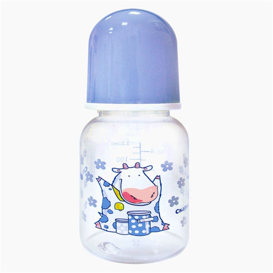 Картинка Бутылочка классическая (пластик, силиконовая соска) (№1142С) от магазина Мир детей Товары для Новорожденных