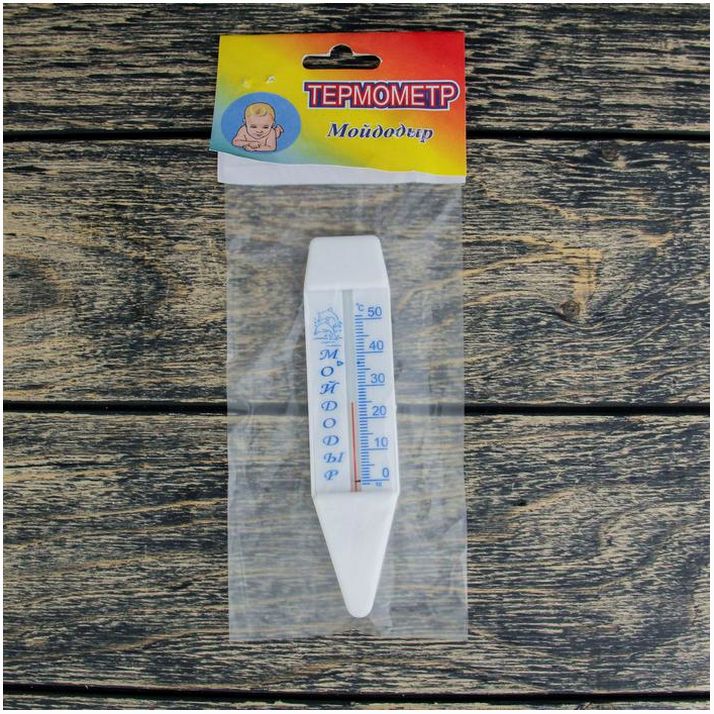 Картинка Термометр, градусник для воды "Мойдодыр", от 0°С до +50°С, 14 см (№1546050) от магазина Мир детей Товары для Новорожденных