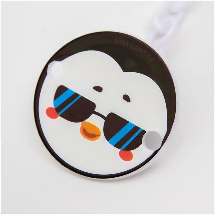 № 4733690 Держатель для соски - пустышки «ТРЕНД. Пингвин», на цепочке