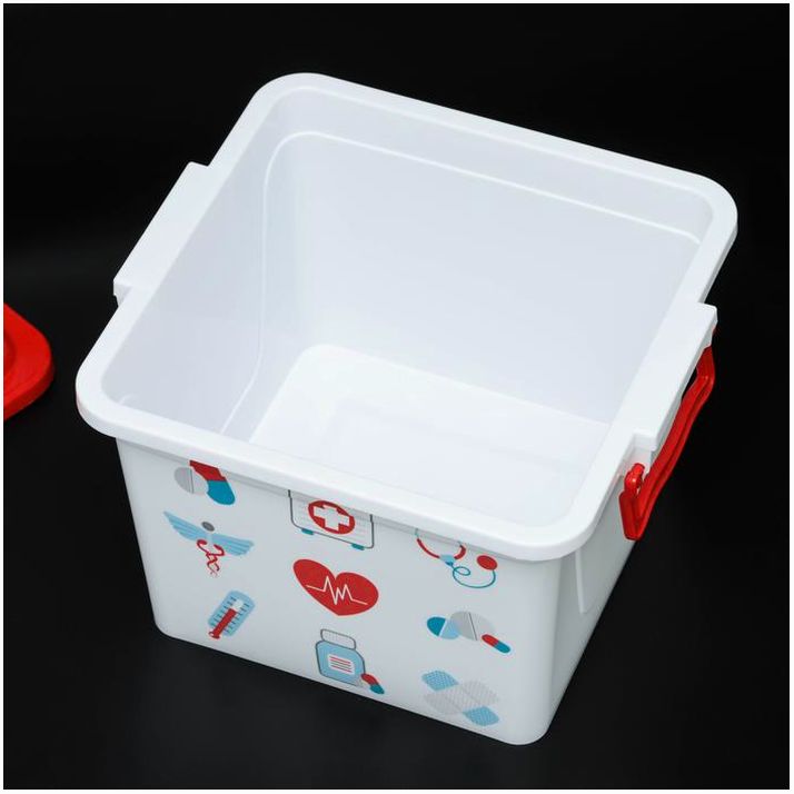 Картинка Аптечка «Доктор+», 8,5 л, квадратная (№734634) от магазина Мир детей Товары для Новорожденных