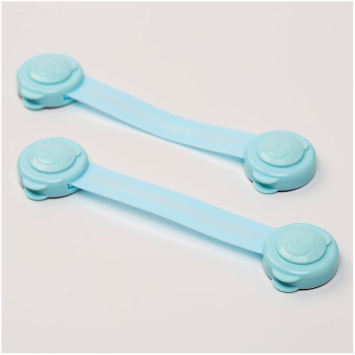 Блокиратор двери универсальный, набор 2 шт., цвета МИКС артикул анонс 3489249