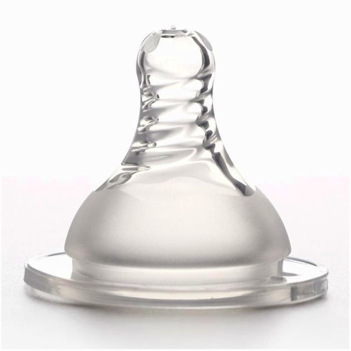 Соска силиконовая на бутылочку, широкое горло, антиколиковая., от 3 мес., средний поток артикул анонс 1586163