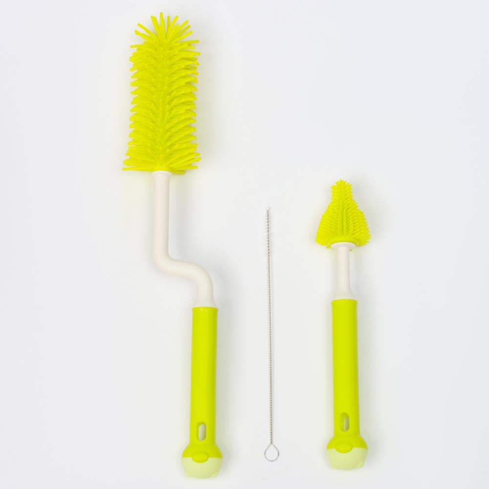 Картинка Набор ершиков для бутылочек и сосок, 3 шт, цвет зеленый (№10100563) от магазина Мир детей Товары для Новорожденных