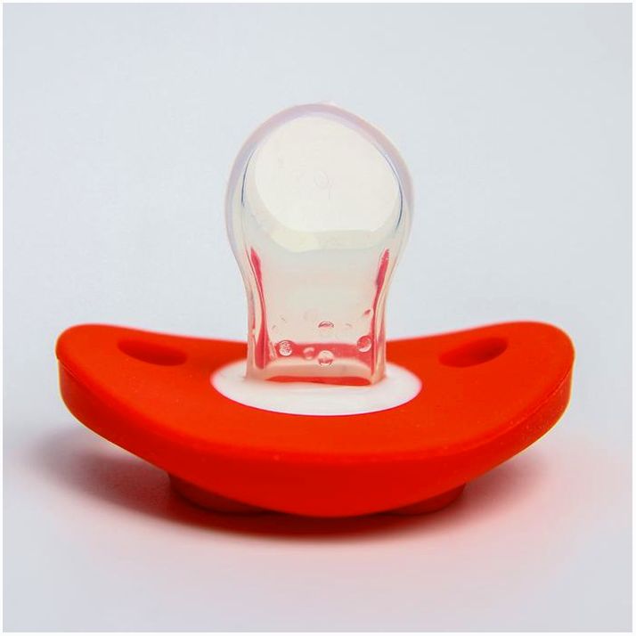 № 3780402 Пустышка силиконовая ортодонтическая «Пятачок», от 0 мес., с колпачком, цвет МИКС