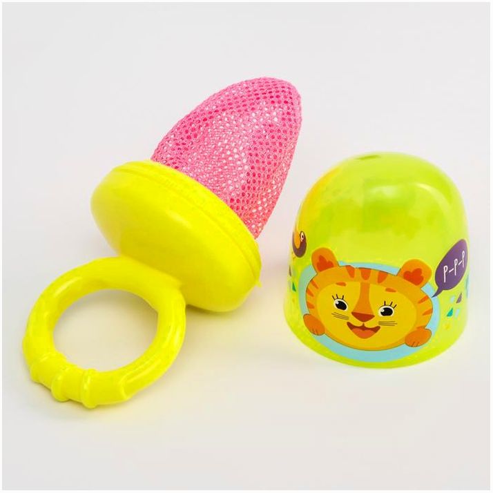 № 1135386 Ниблер с текстильной сеточкой «Чудо-ребёнок», цвет жёлтый, сетка - цвет МИКС