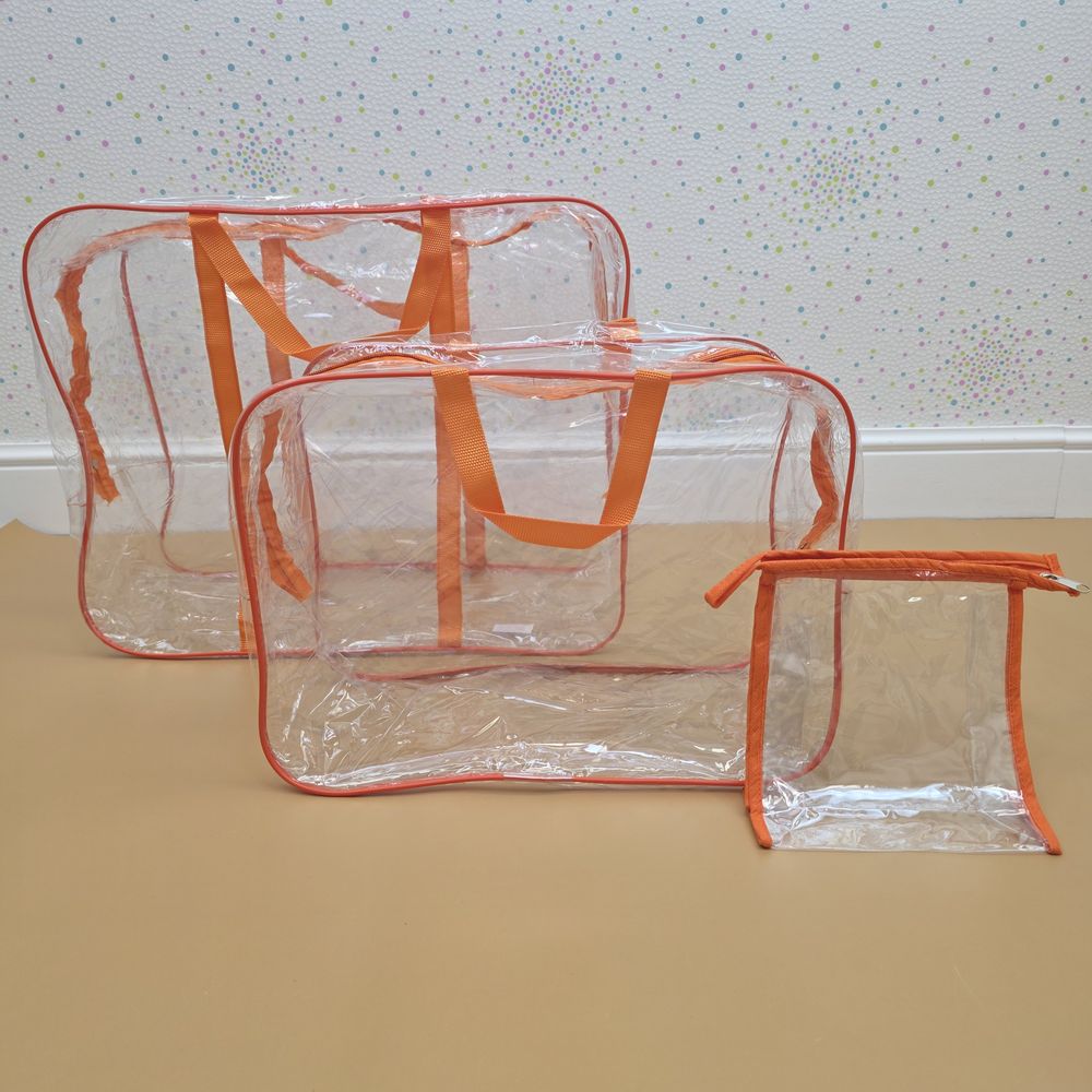 Картинка Сумки в роддом (прозрачные) №6804 + №6805 + №6803 (№6825) от магазина Мир детей Товары для Новорожденных