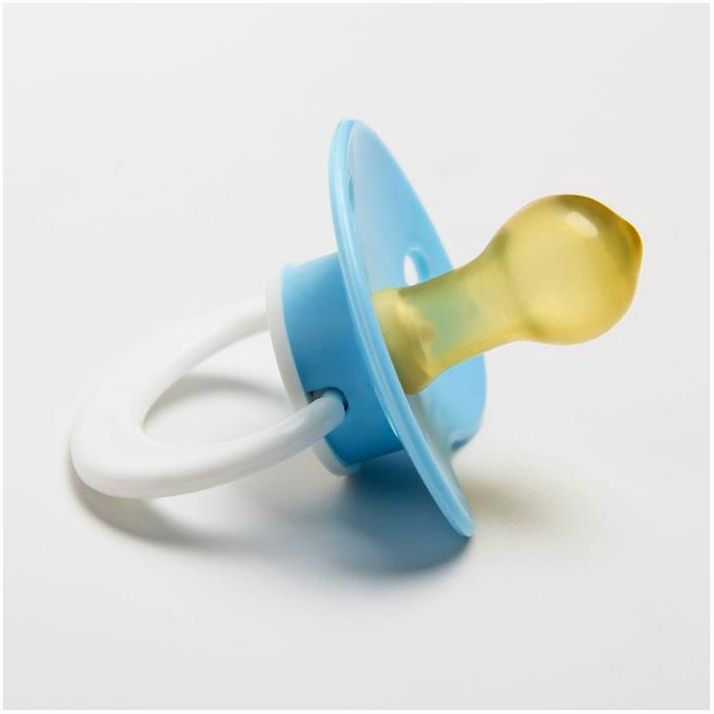 № 1476834 Соска-пустышка латексная классическая «Лучик» с кольцом, от 0 мес., цвета МИКС