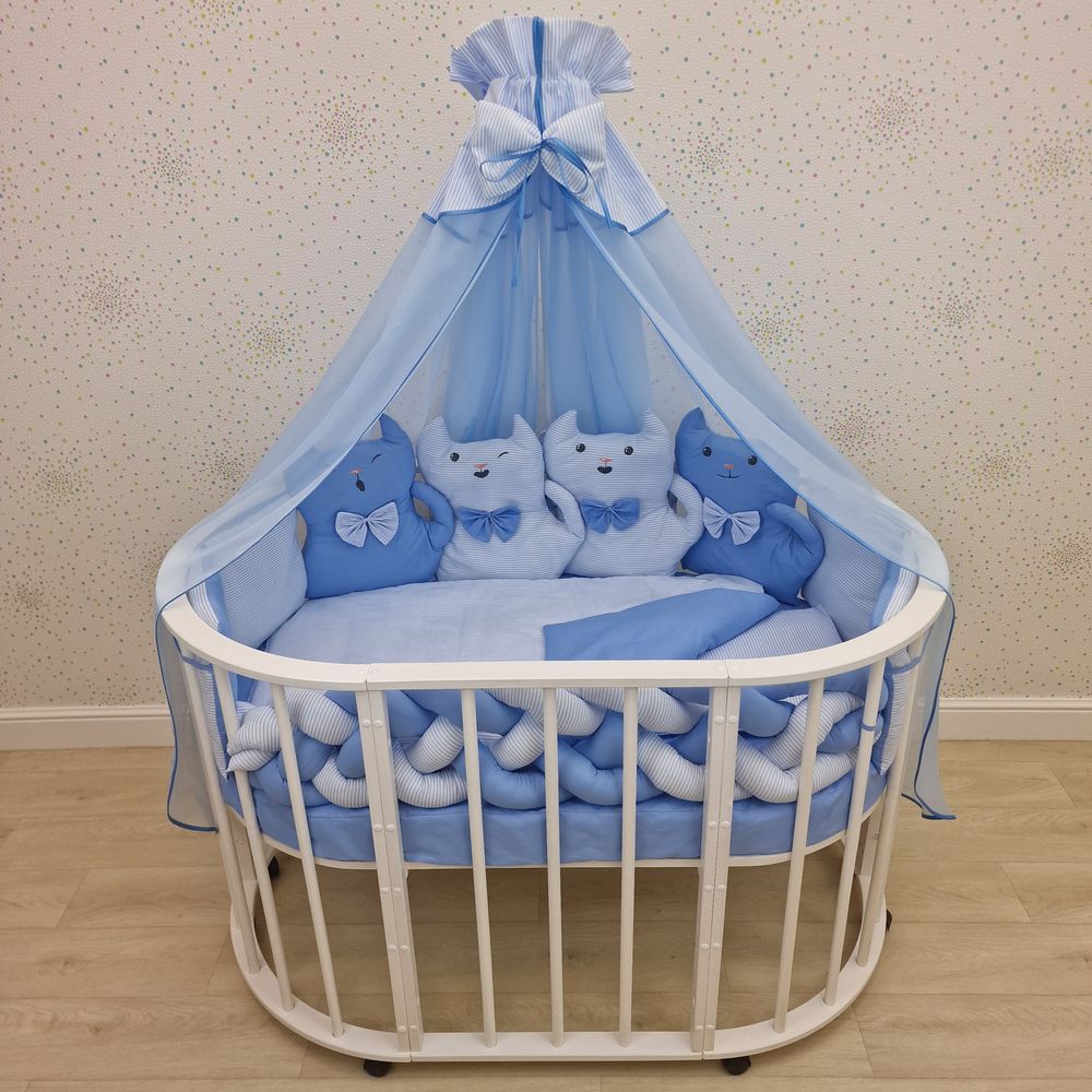 КПБ 15 пр (балдахин + борт + пододеяльник + одеяло + наволочка + подушка + простынь (бязь) артикул анонс 1176-0-1_06