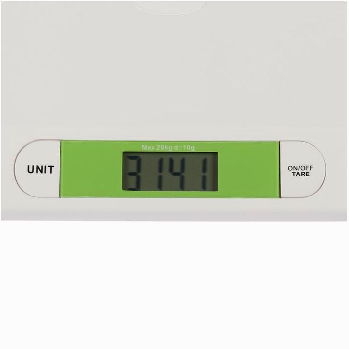 Картинка Весы детские Luazon LVE-25, до 20 кг, жк-дисплей, 2хAAА (не в компл.), автоотключение, белые 364041 (№3640417) от магазина Мир детей Товары для Новорожденных