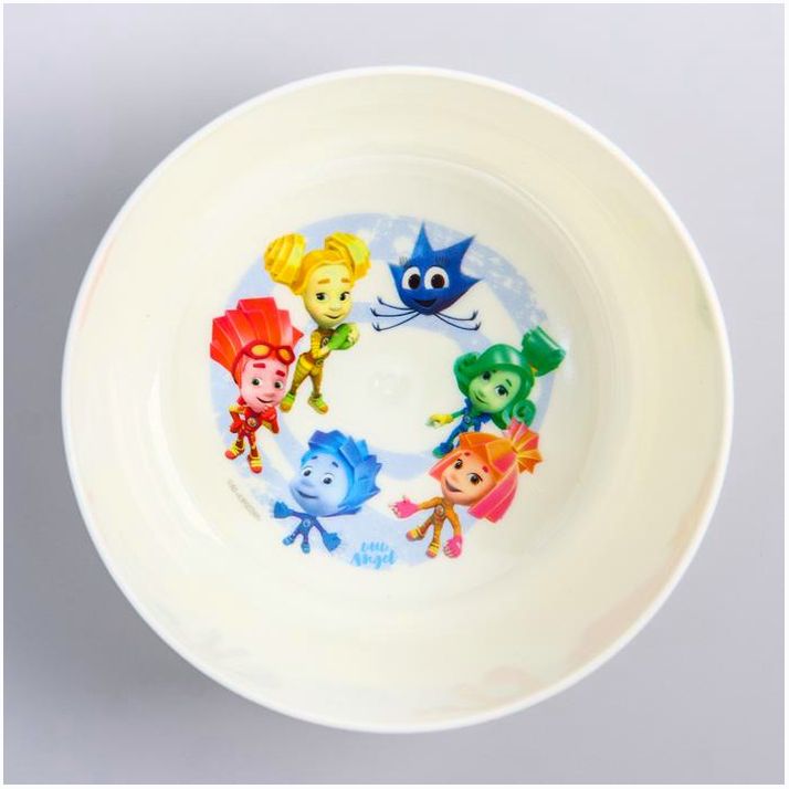 Картинка Глубокая детская тарелочка «ФИКСИКИ», 430 мл (№5388512) от магазина Мир детей Товары для Новорожденных