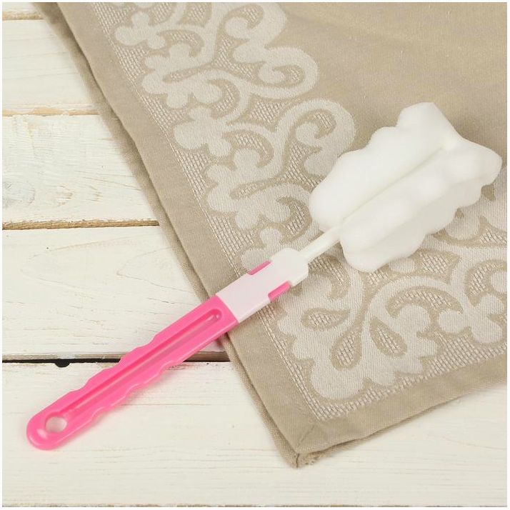 № 2826621 Ёршик для посуды Доляна «Тюльпан», 23?5?3 см, цвет МИКС