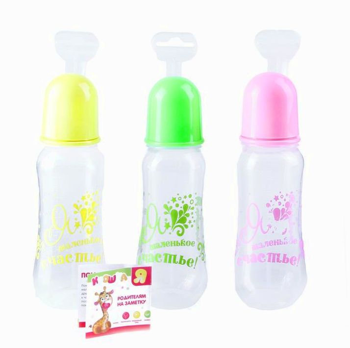 Бутылочка для кормления «Я маленькое счастье», 250 мл, от 0 мес., цвета МИКС артикул анонс 651994