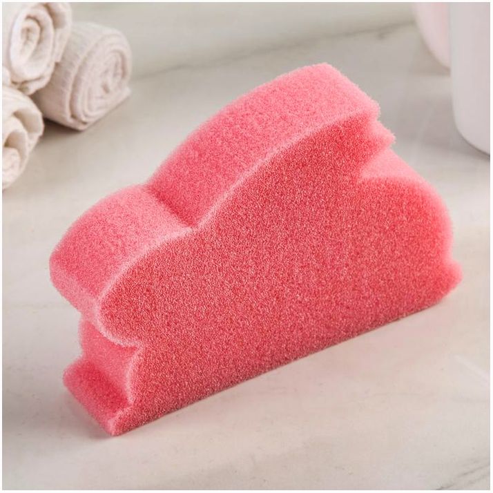 Губка для тела детская «Игрушка», дизайн и цвет МИКС артикул анонс 2154752