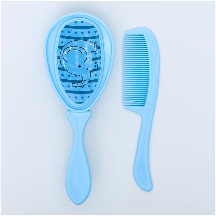 № 4770935 Набор детских расчесок, 2 шт., цвет голубой, рисунок МИКС