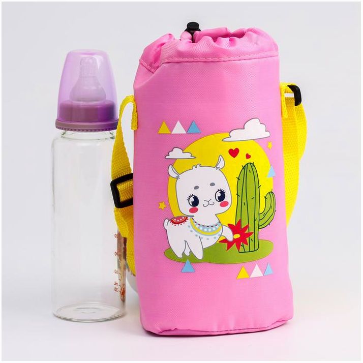 Термосумка для бутылочки «ТРЕНД. Лама», для 2 бутылочек артикул анонс 4733682