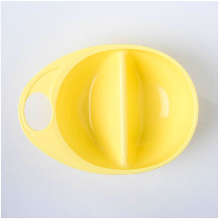 Картинка Набор посуды , 3 пр: тарелка двухсекционная, ложки 2 шт., от 5 мес., цвет жёлтый (№2352048) от магазина Мир детей Товары для Новорожденных