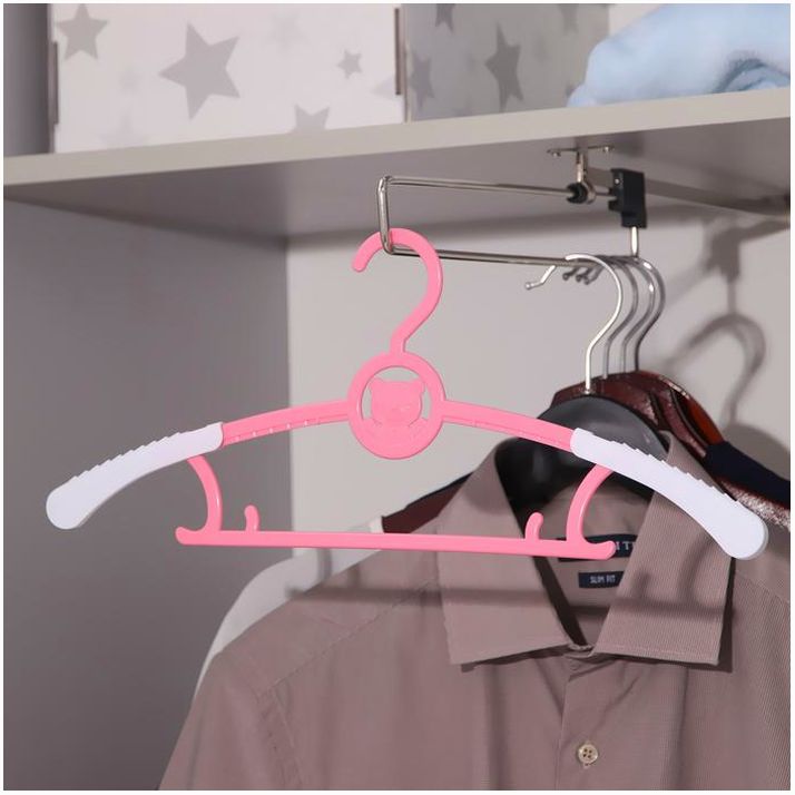 Картинка Плечики для одежды детская «Мишка», раздвижная, размер 30-34, цвет МИКС (№2519491) от магазина Мир детей Товары для Новорожденных