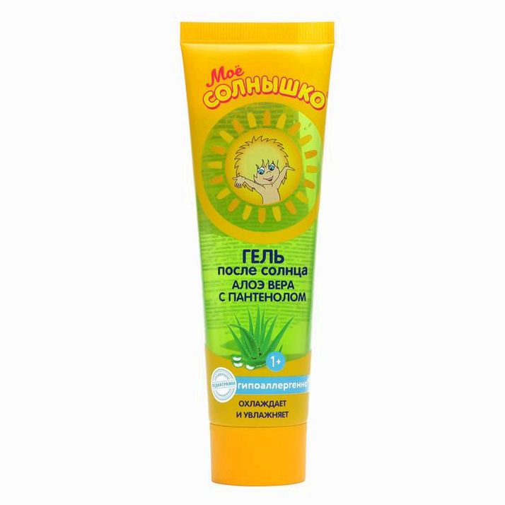 Гель детский после солнца «Моё солнышко», алоэ вера с пантенолом, 100 мл артикул анонс 6581334