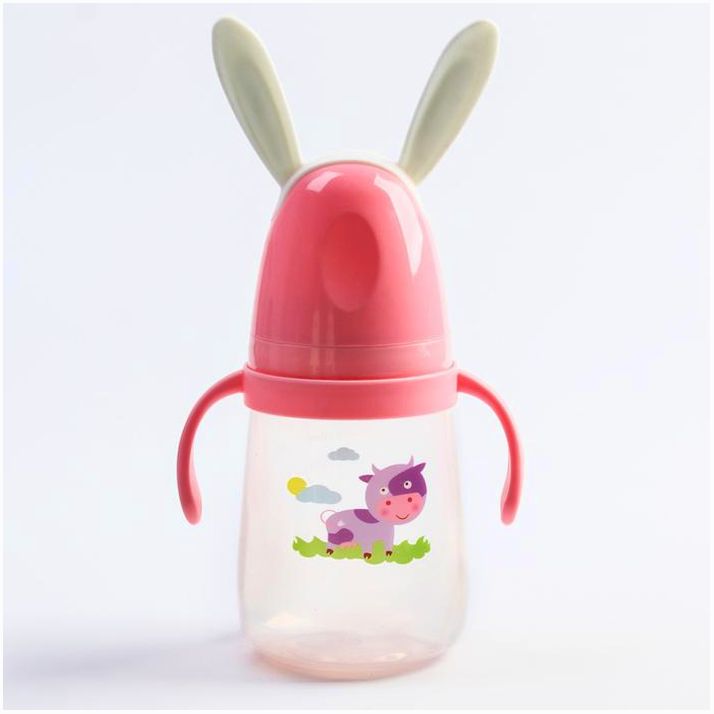 Картинка Бутылочка для кормления «Веселые зверята», 400 мл., цвет МИКС (№4724439) от магазина Мир детей Товары для Новорожденных