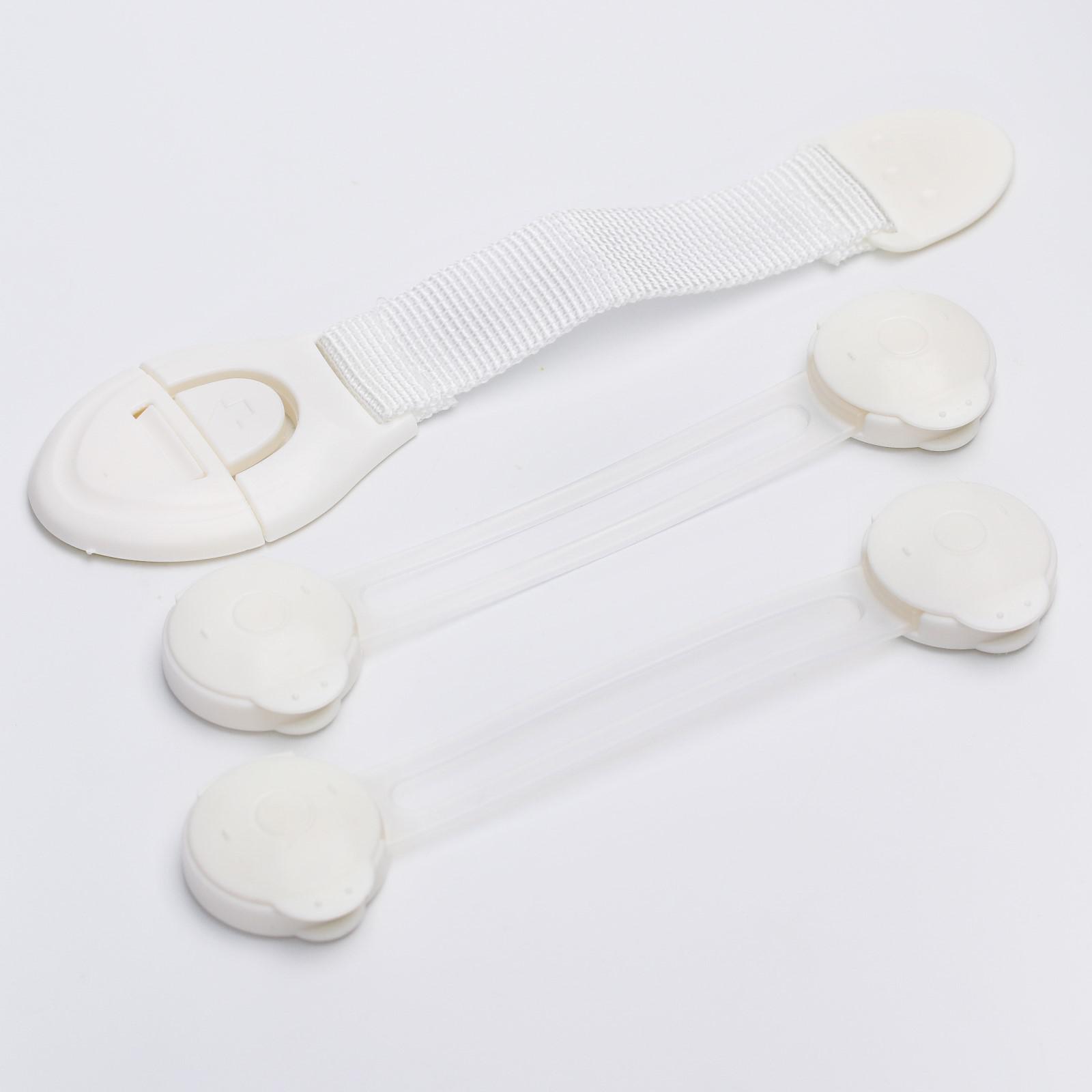 № 2293788 Набор блокираторов для дверей и ящиков, силикон, тканев, 3 шт, цвет белый, Крошка Я 2945888