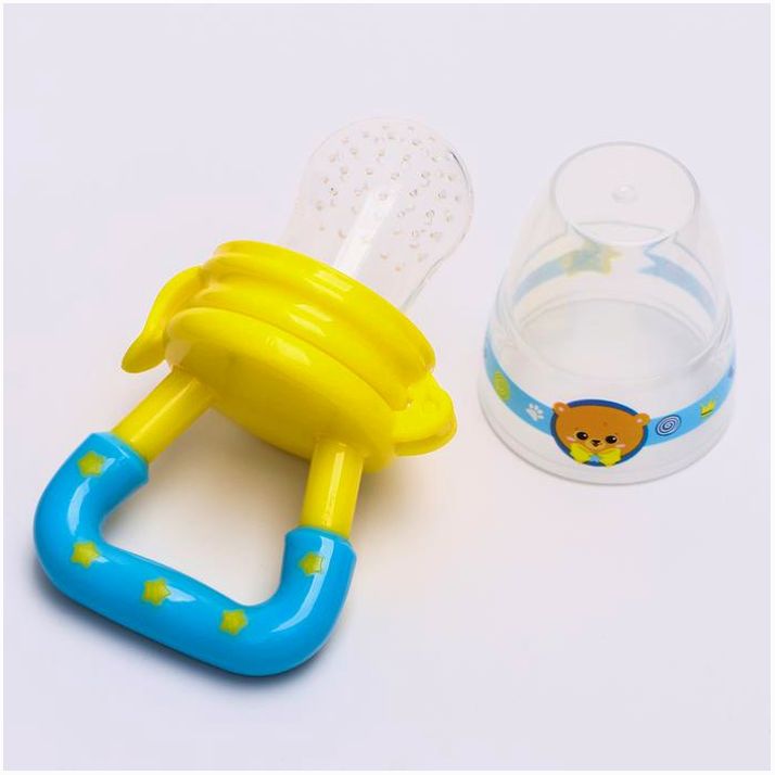 Картинка Набор: ниблер для прикорма + зубная щетка на палец в контейнере + прорезыватель «Мишка принц» (№5078207) от магазина Мир детей Товары для Новорожденных