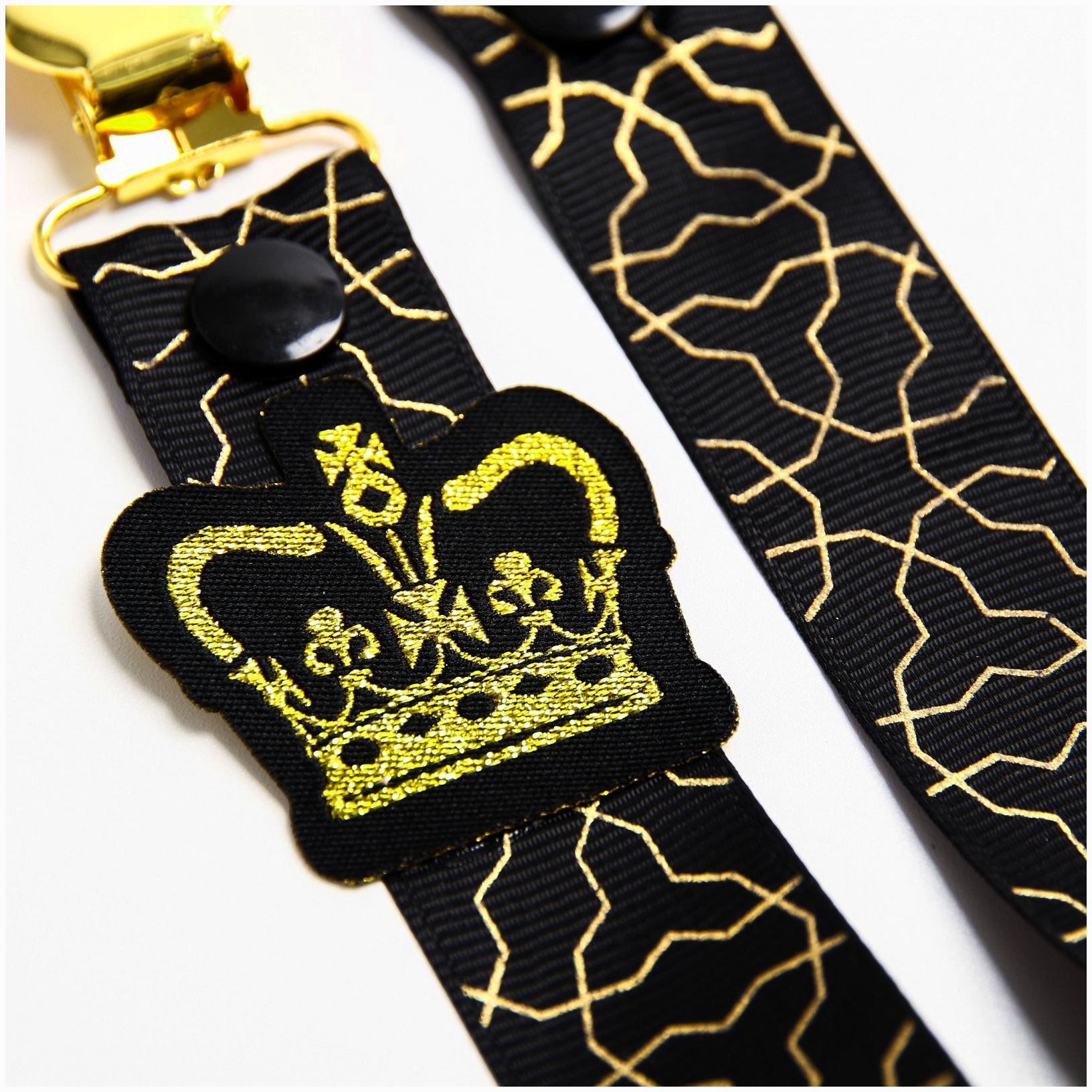 Картинка Держатель для соски - пустышки с лентой Gold baby (№6031689) от магазина Мир детей Товары для Новорожденных