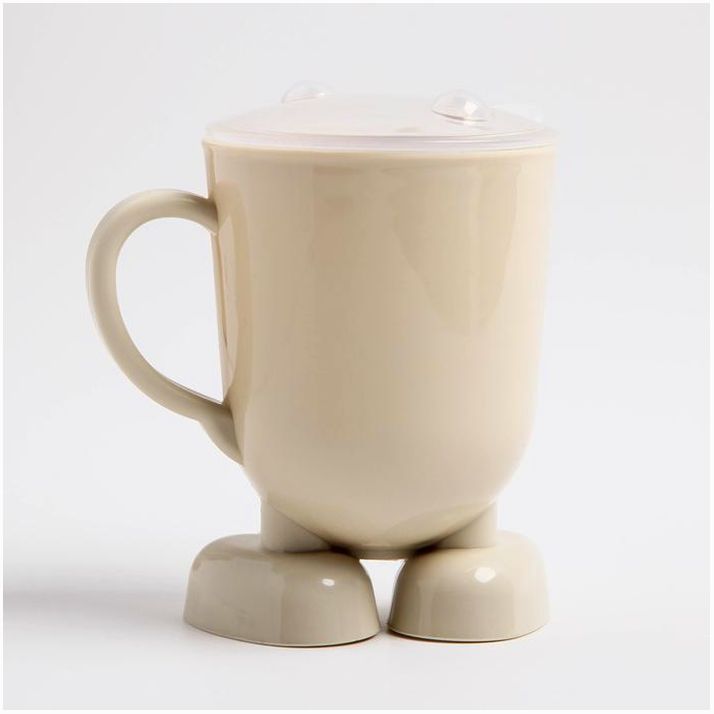 № 3973802 Кружка детская с крышкой, 270 мл., цвет и рисунок МИКС