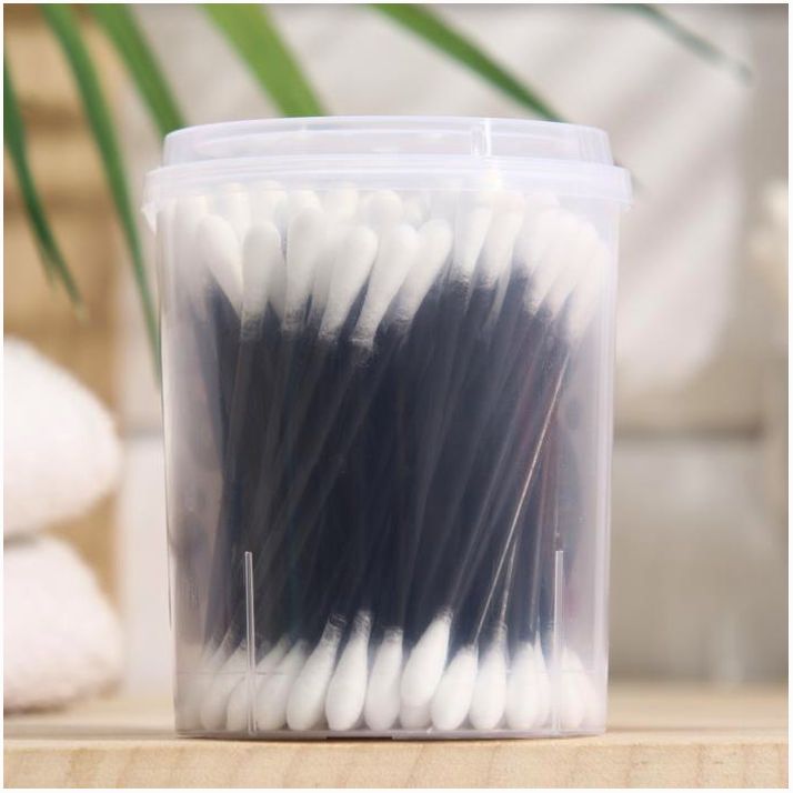 № 9275470 Ватные палочки Soft Care Black&White, банка, 100 шт.