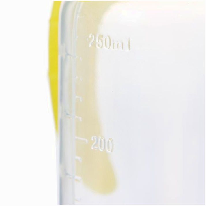 Картинка Бутылочка для кормления, классическое горло, с ручками, 250 мл., от 3 мес., цвет жёлтый МИКС (№2969745) от магазина Мир детей Товары для Новорожденных